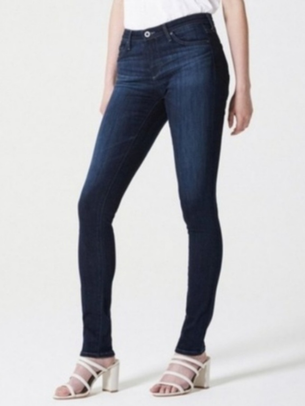 AG Adriano goldschmied dark wash blue jegging super skinny jeans size 28